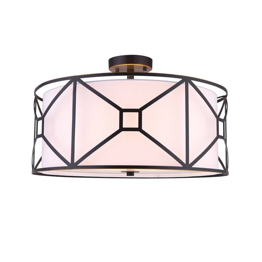 3-Light Semi-Flush Light with Embedded LED Q247749