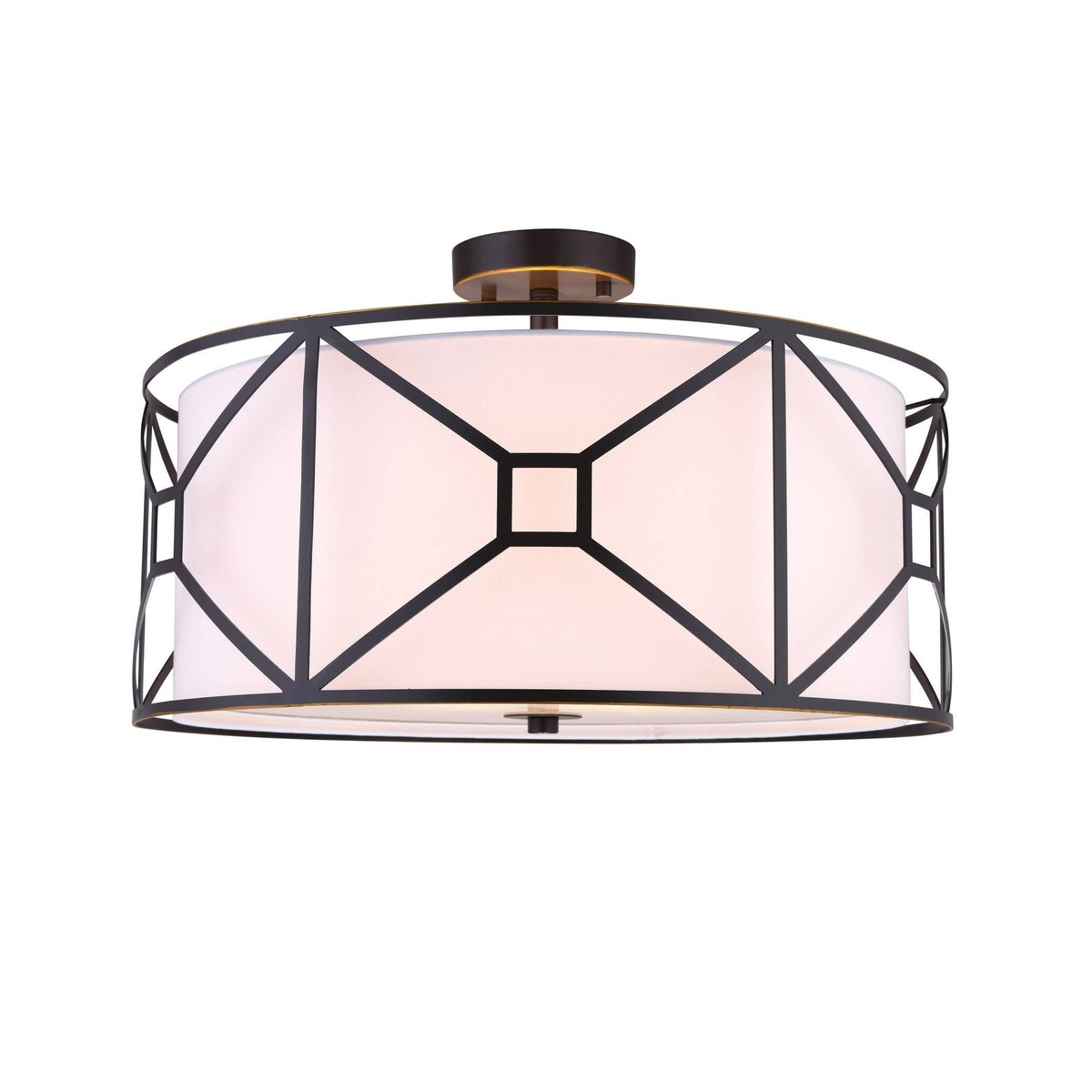 3-Light Semi-Flush Light with Embedded LED Q247749