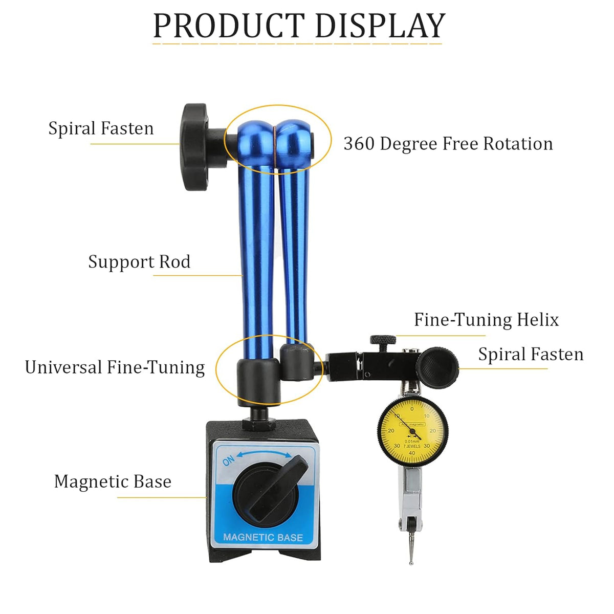 Dial Test Indicator with Magnetic Base S65875