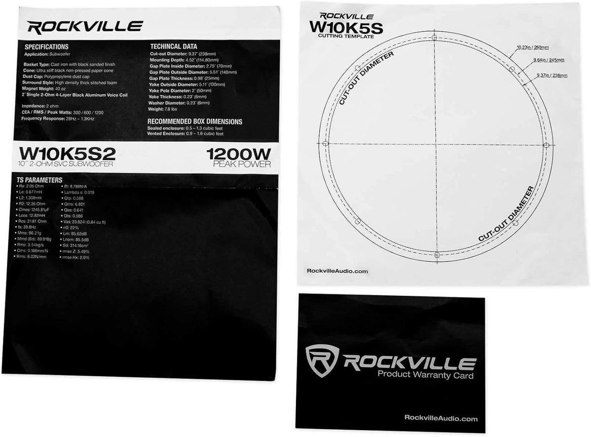 Dual 10" Subwoofers Amplifier Box N658040