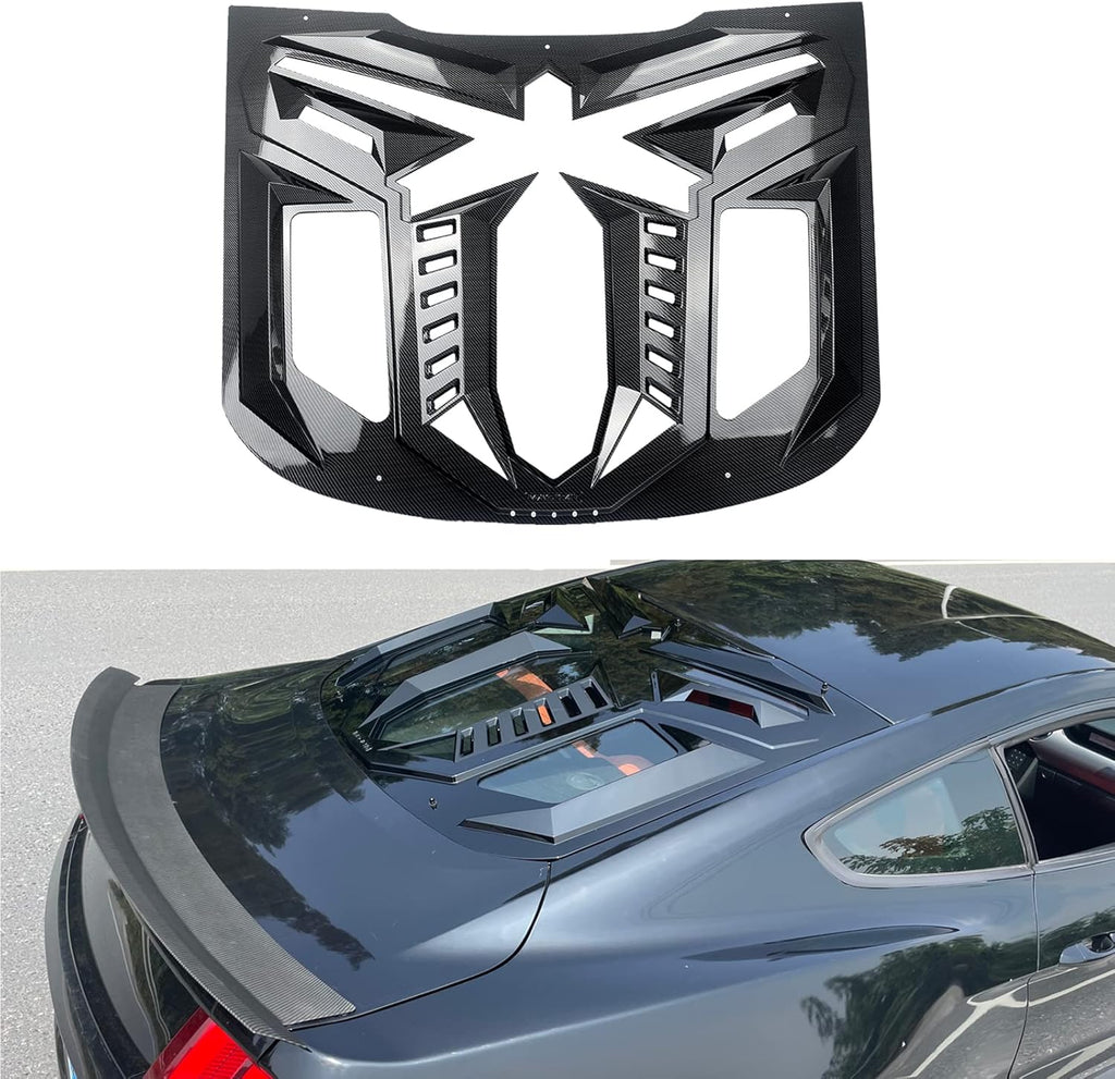 Rear Window Louvers ABS Material Matte Black B608