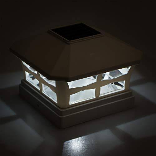 6 Pack Solar Powered Post Cap Light P4761