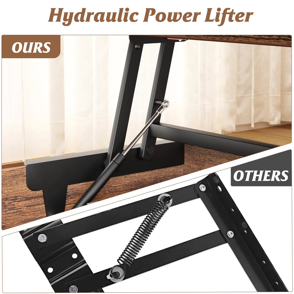 Lift Top Coffee Table with Storage Box E9640