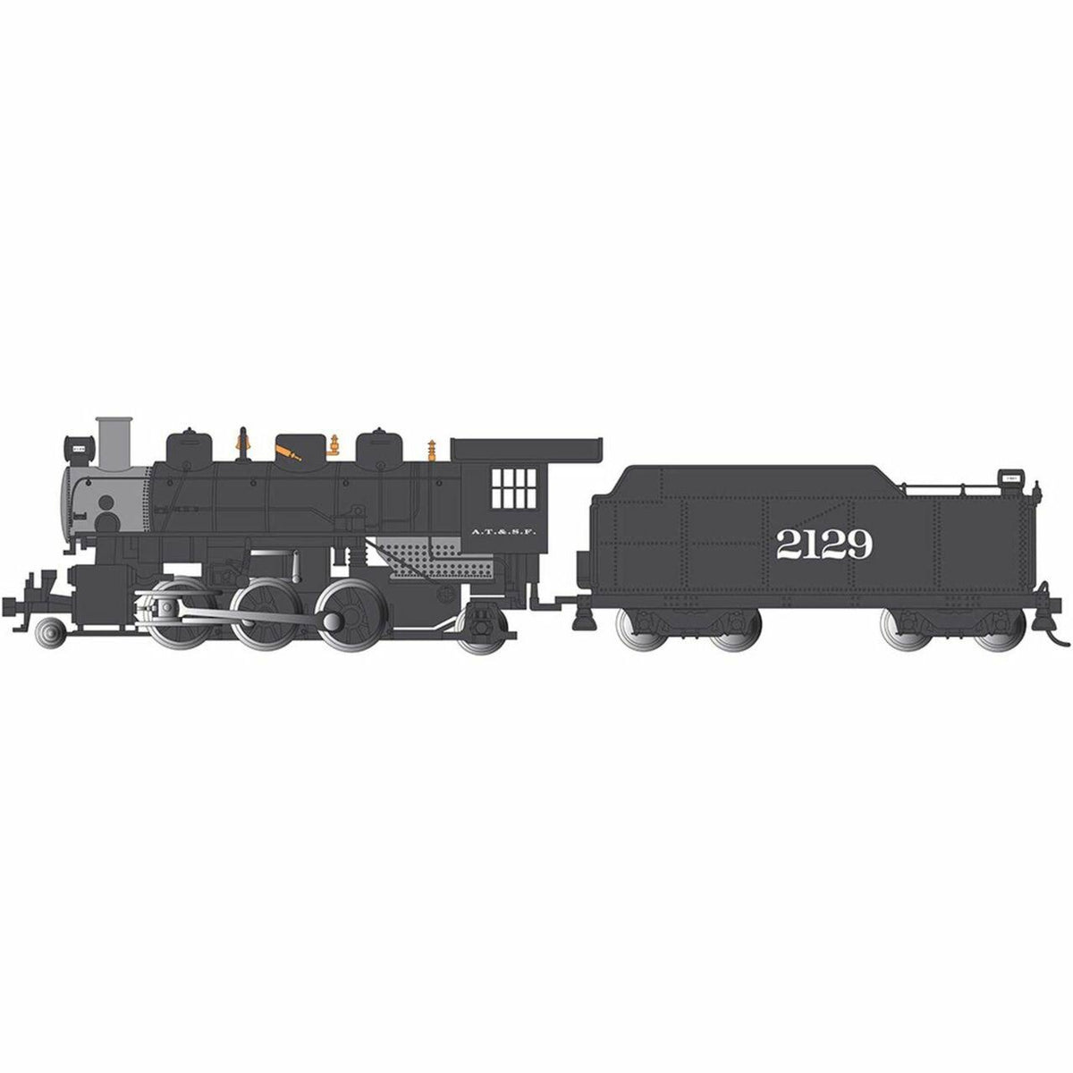 HO 2-6-2 Prairie Steam Locomotive with Smoke and Tender E682149