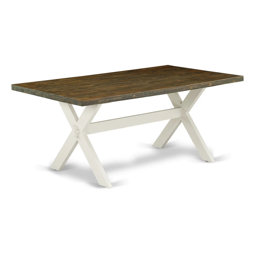 9-Piece Wooden Dining Table Set with 8 Upholstered Chairs D92986