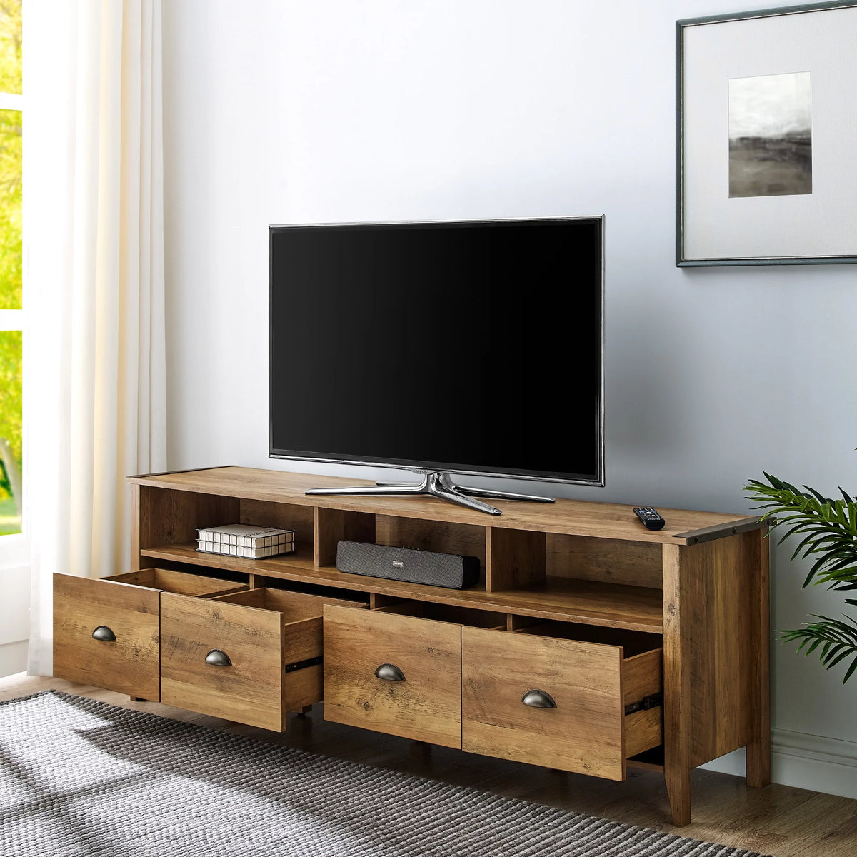 Industrial Farmhouse TV Stand Y128