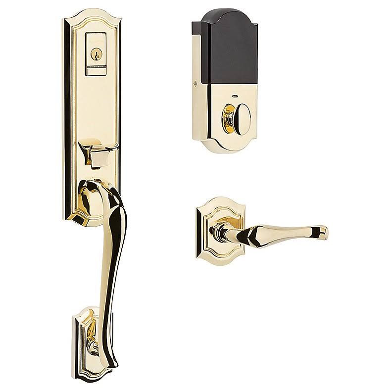 Right Hand Single Cylinder Bluetooth Handleset with Interior Lever C24014
