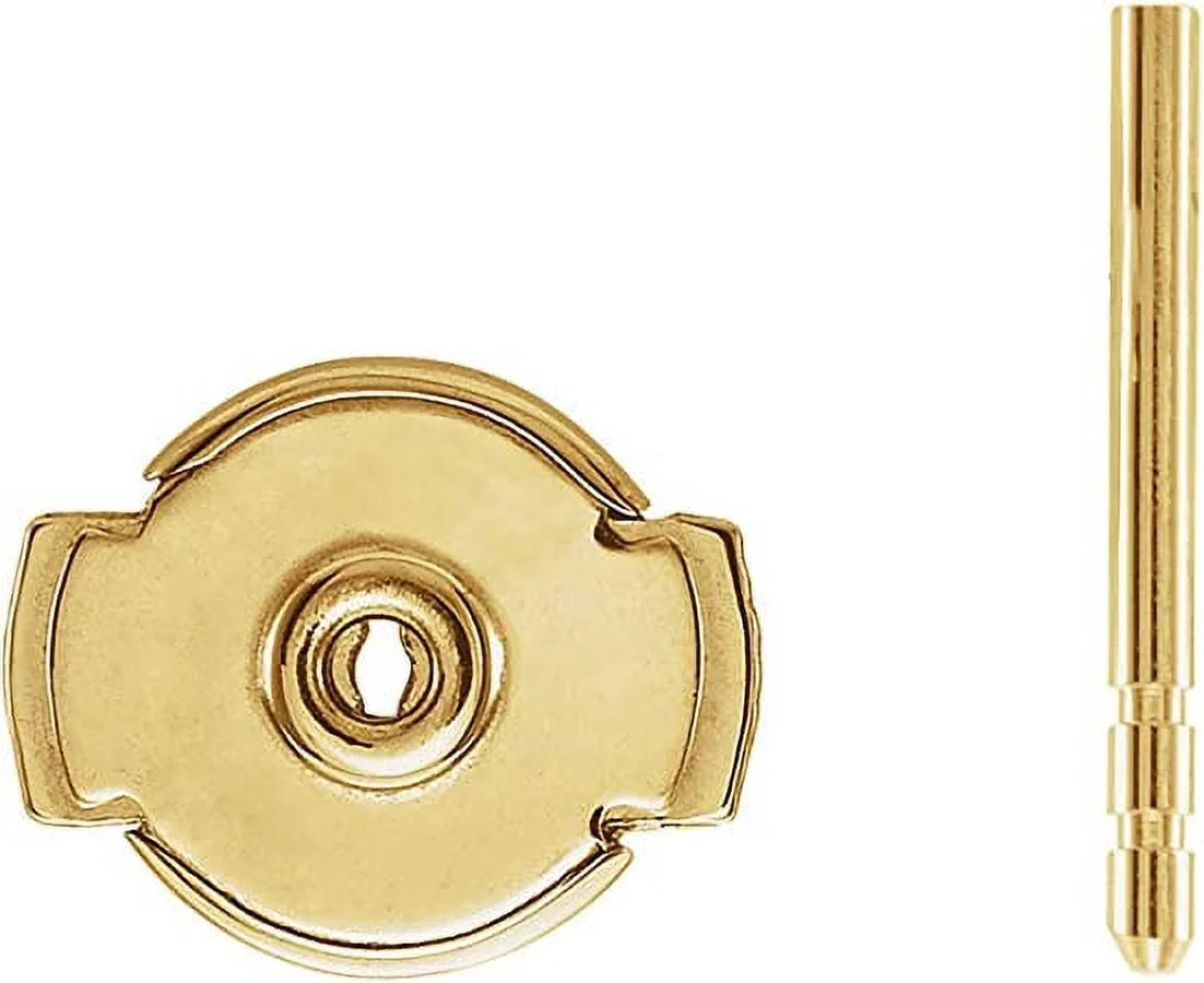 18K Yellow Gold Push Back Post L16758