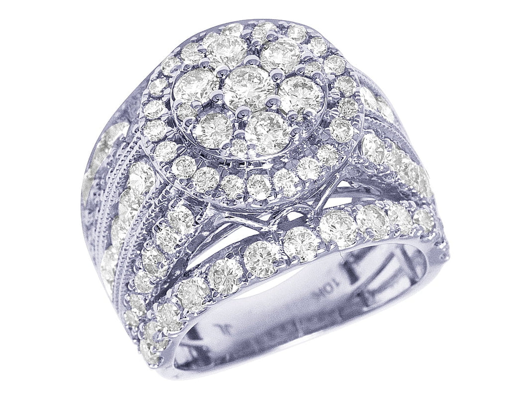 10K White Gold 4Ct Diamond Engagement Ring G34999