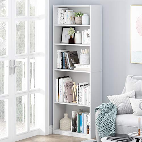 5-Shelf Black Bookcase S657972