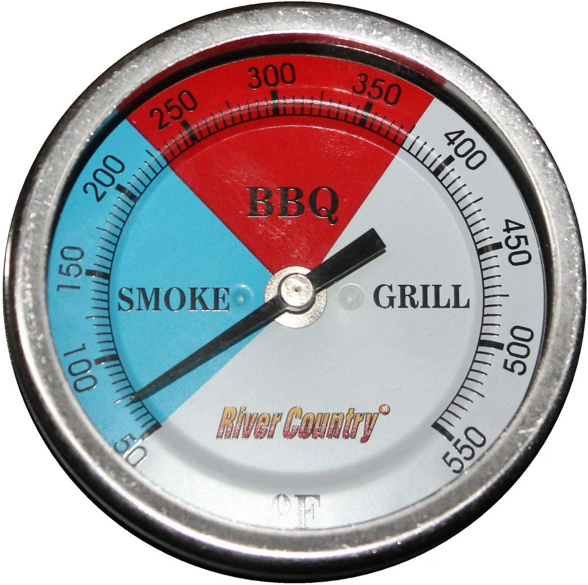 4" Dial BBQ Grill Smoker Thermometer (50 to 550 F) B972704