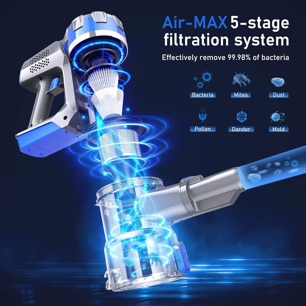 Cordless 4 in 1 Stick Vacuum Cleaner with LCD Touch Screen S957649
