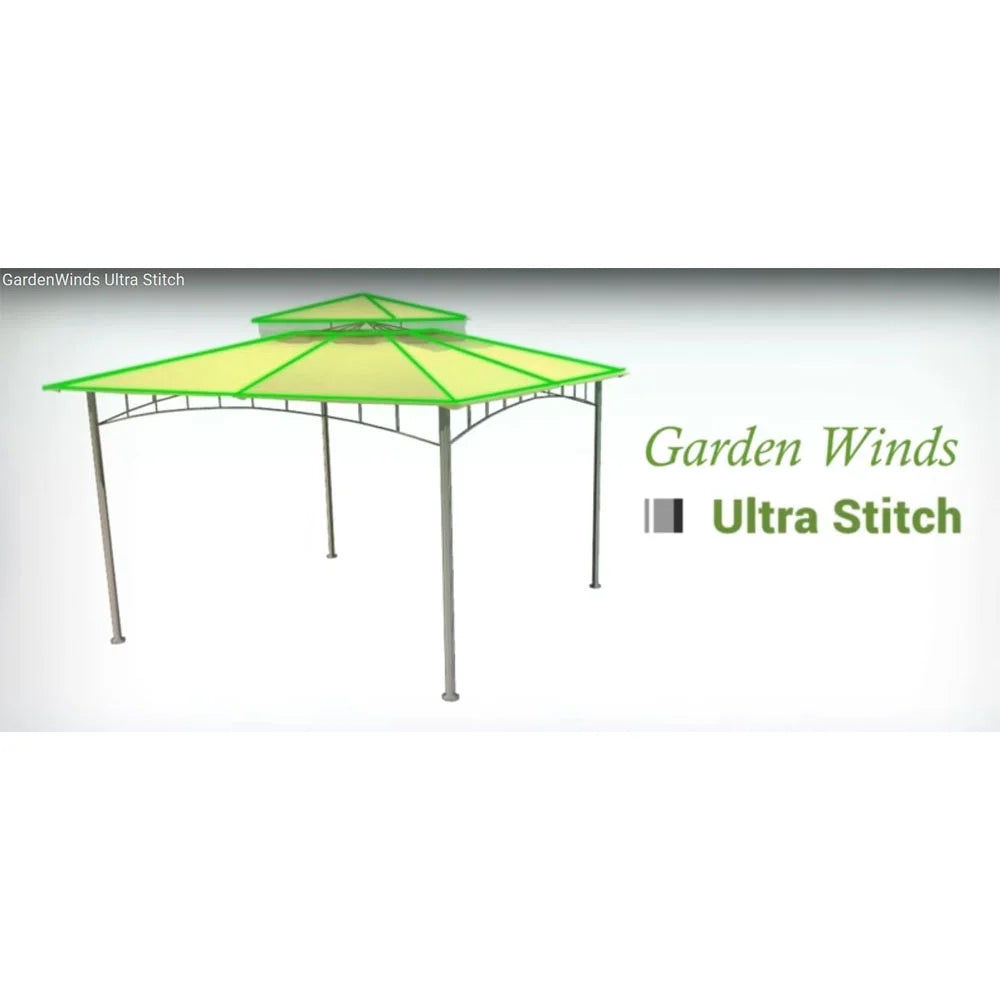 10 x 10 Two-Tiered Replacement Gazebo Canopy Top Cover W32369