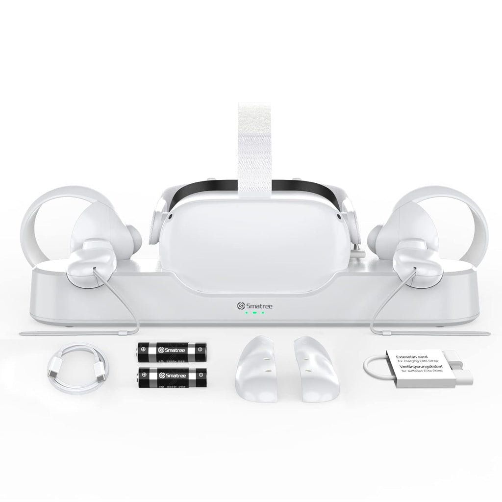 Oculus Quest 2 Charging Dock with 2 Rechargeable Controller Batteries I89660