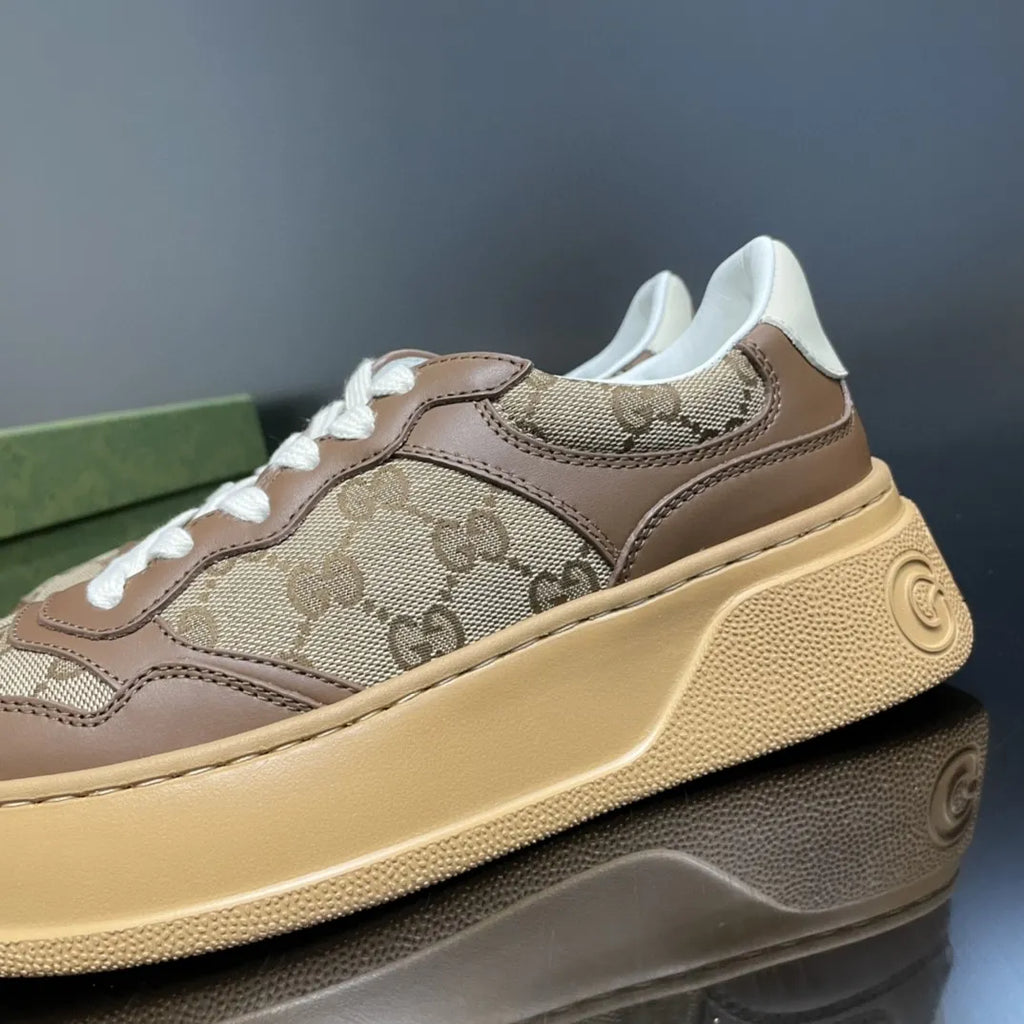 Brown And Beige Women's Sneaker Z155