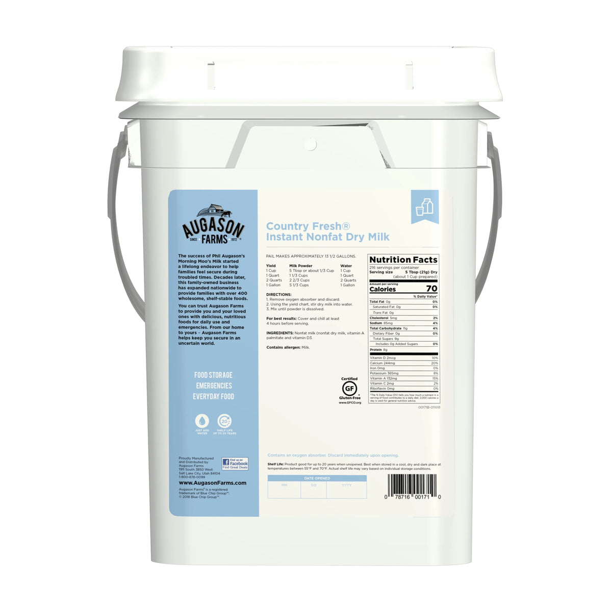Nonfat Milk Gluten Free 216 Servings Z963811