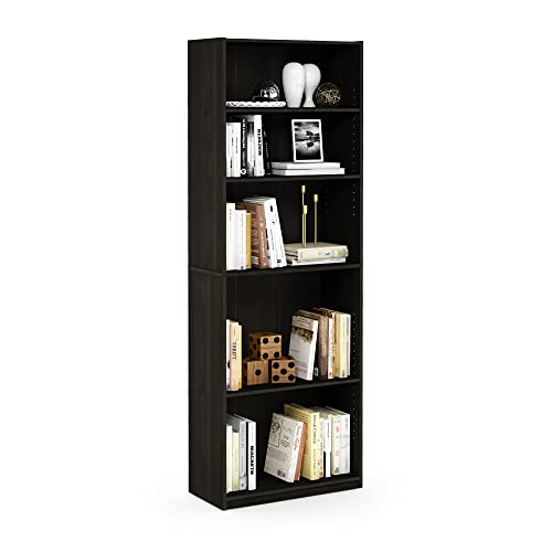 5-Shelf Black Bookcase S657972