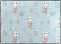 Cute Cat Unicorn Mermaid Lightweight Area Rug I430350