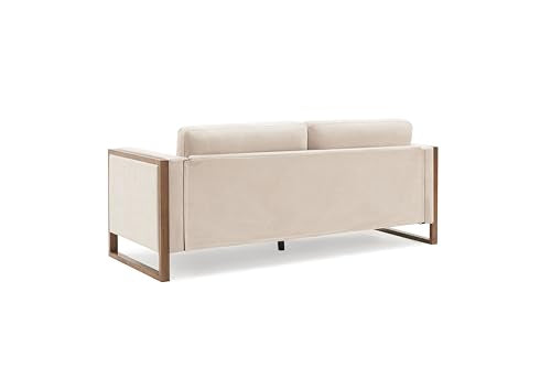 Taupe Beige Upholstered 3-Seater Sofa X309
