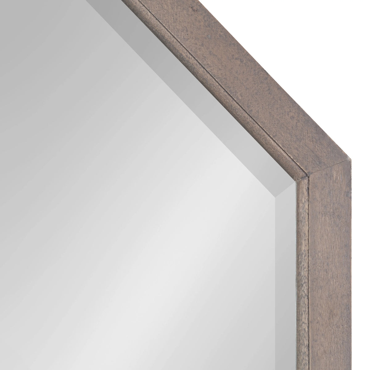 Octagon Wall Mirror, Gray 24x36 C43091