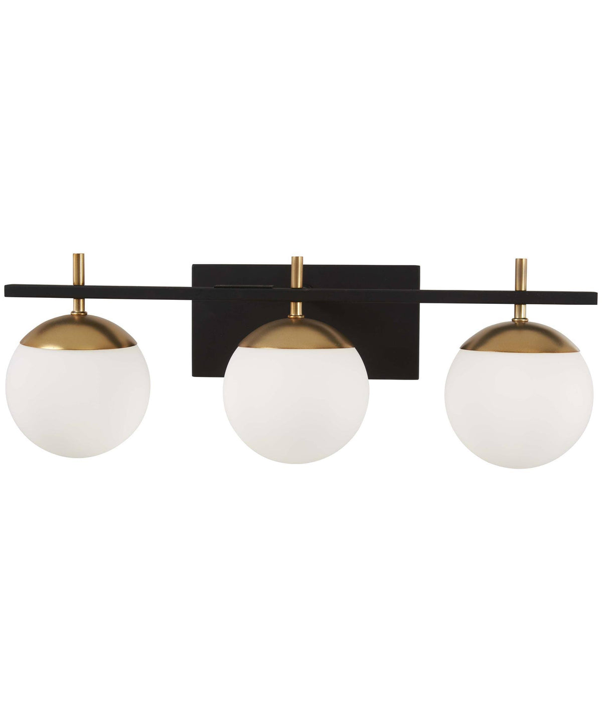 Black and Gold 3-Light Bath Light H918829