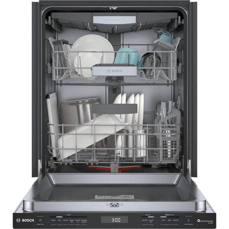 Black 24 in. Tall Tub Dishwasher with Stainless Steel Tub B8833