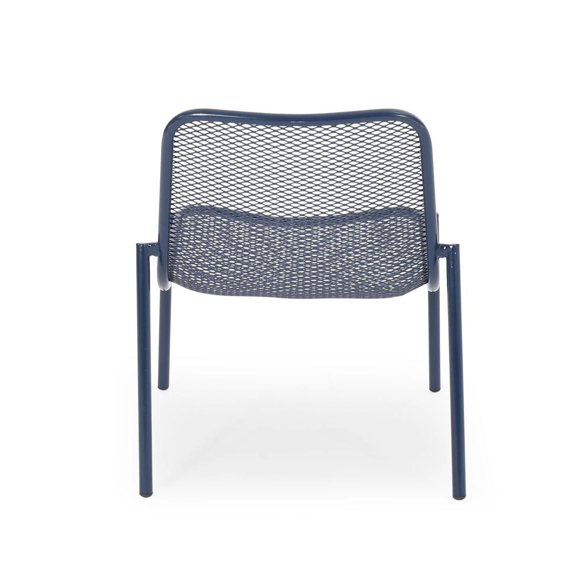 Matte Navy Blue Outdoor Dining Chair Set of 2 W754085