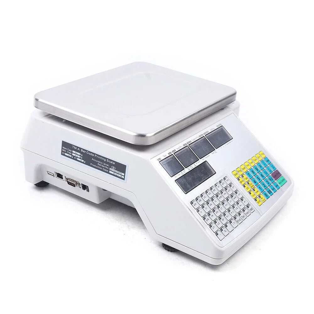 Digital Deli Meat Food Computing Retail Price Scale 66LB with Printer I859628