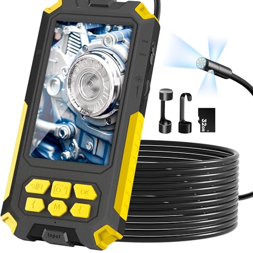 Endoscope Camera with Light, 32.8FT Industrial Borescope with 32GB Card N9793