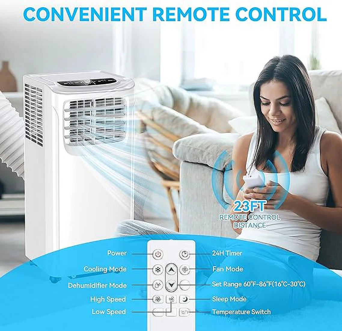 Portable Air Conditioners 8500 BTU White I8160