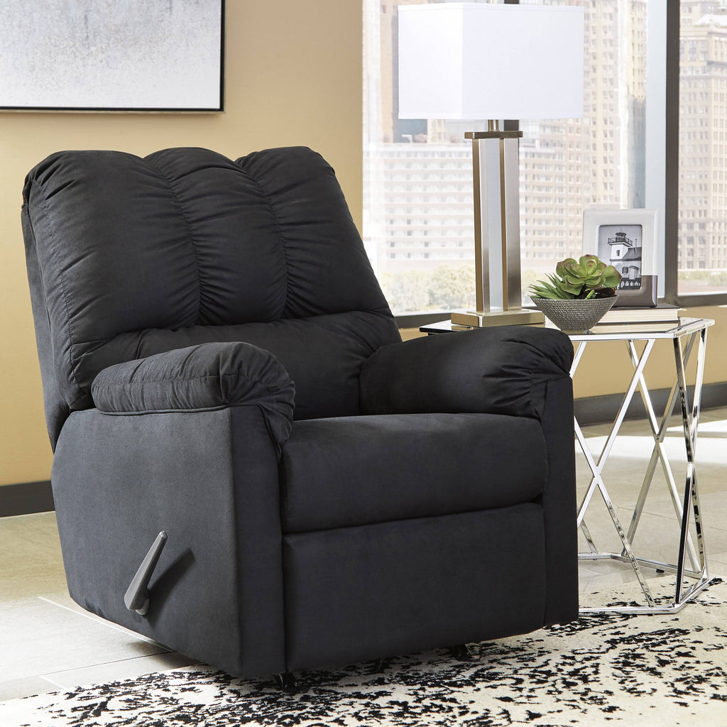Black Microfiber Rocker Recliner M573461
