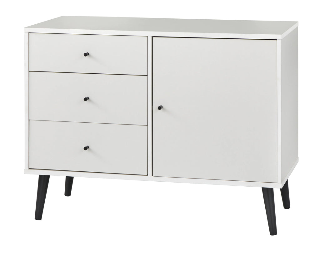 White Mid-Century Buffet V30072