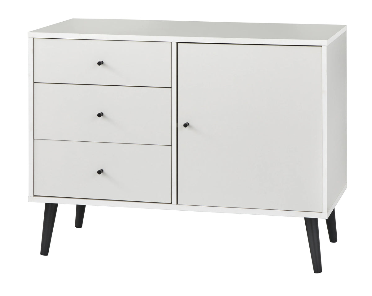 White Mid-Century Buffet V30072