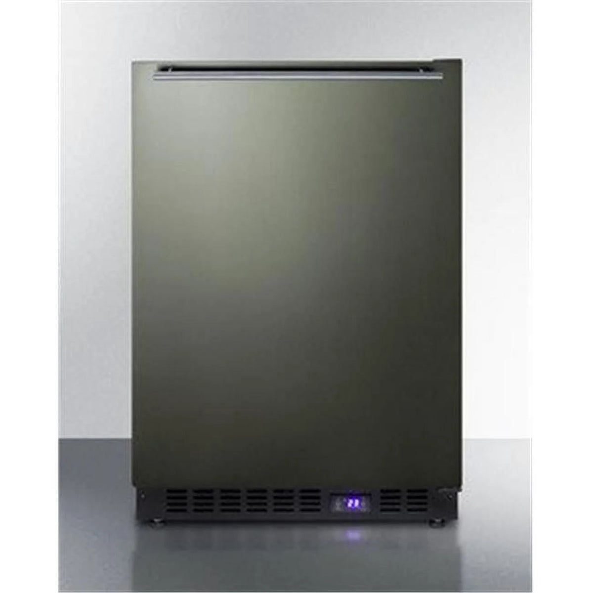 Black Freestanding or Built in Upright Counter Depth Freezer G2559
