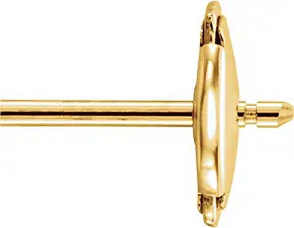 18K Yellow Gold Push Back Post L16758