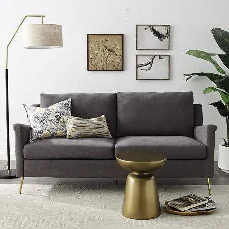 Grey Sofa with Gold Legs I967