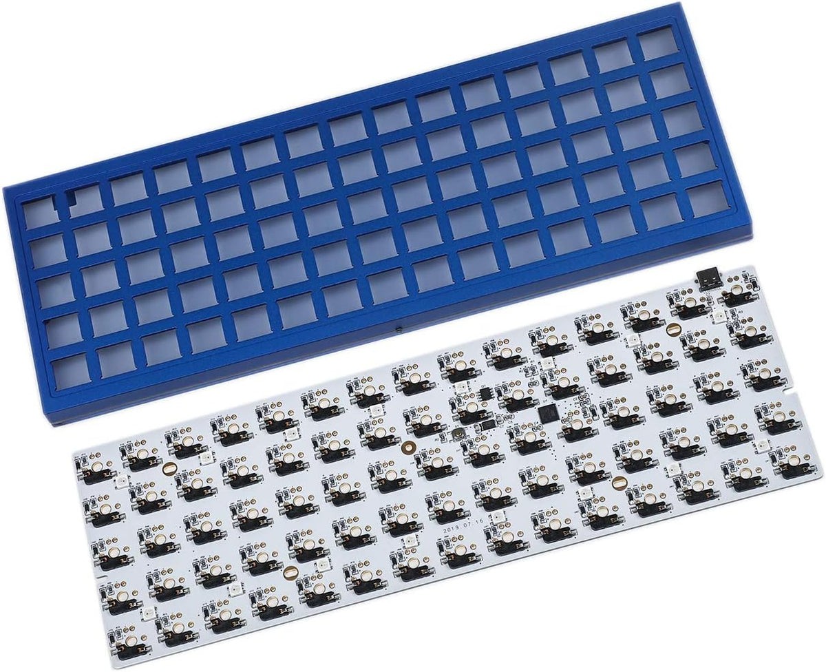 75 Keys Ortholinear Layout QMK Anodized Aluminum Hot Swap Mechanical Keyboard Kit O13591