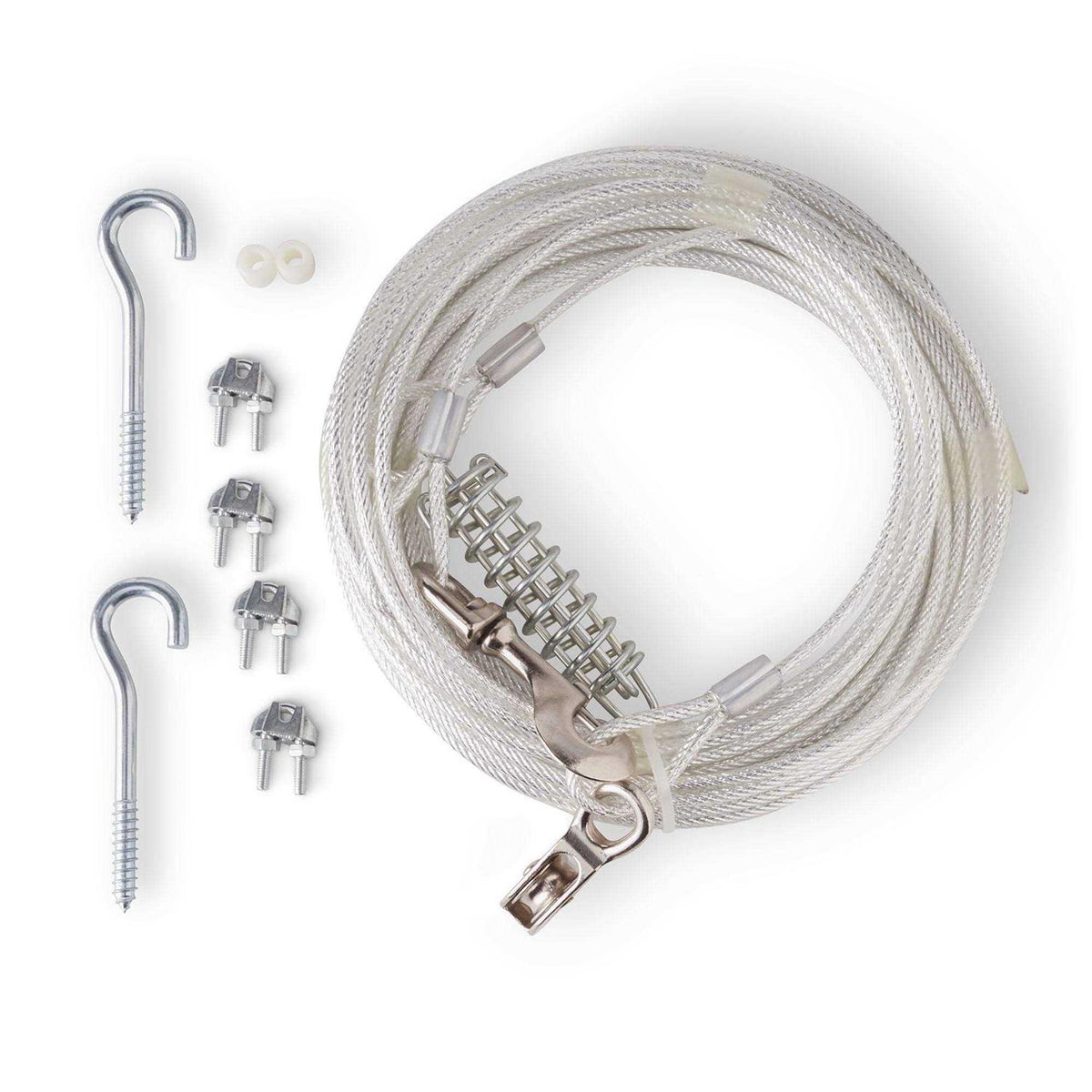 Vinyl-Covered Trolley Cable Tie-Out for Dogs I8624