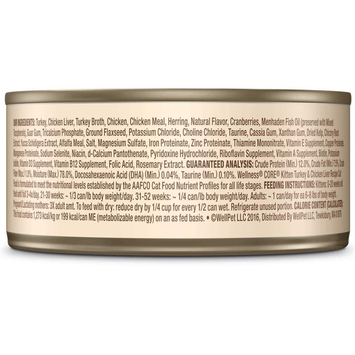 Grain-Free Turkey & Chicken Liver Pate Canned Kitten Food D59415