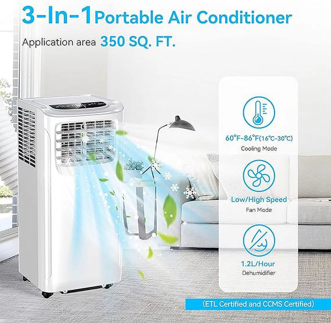 Portable Air Conditioners 8500 BTU White I8160