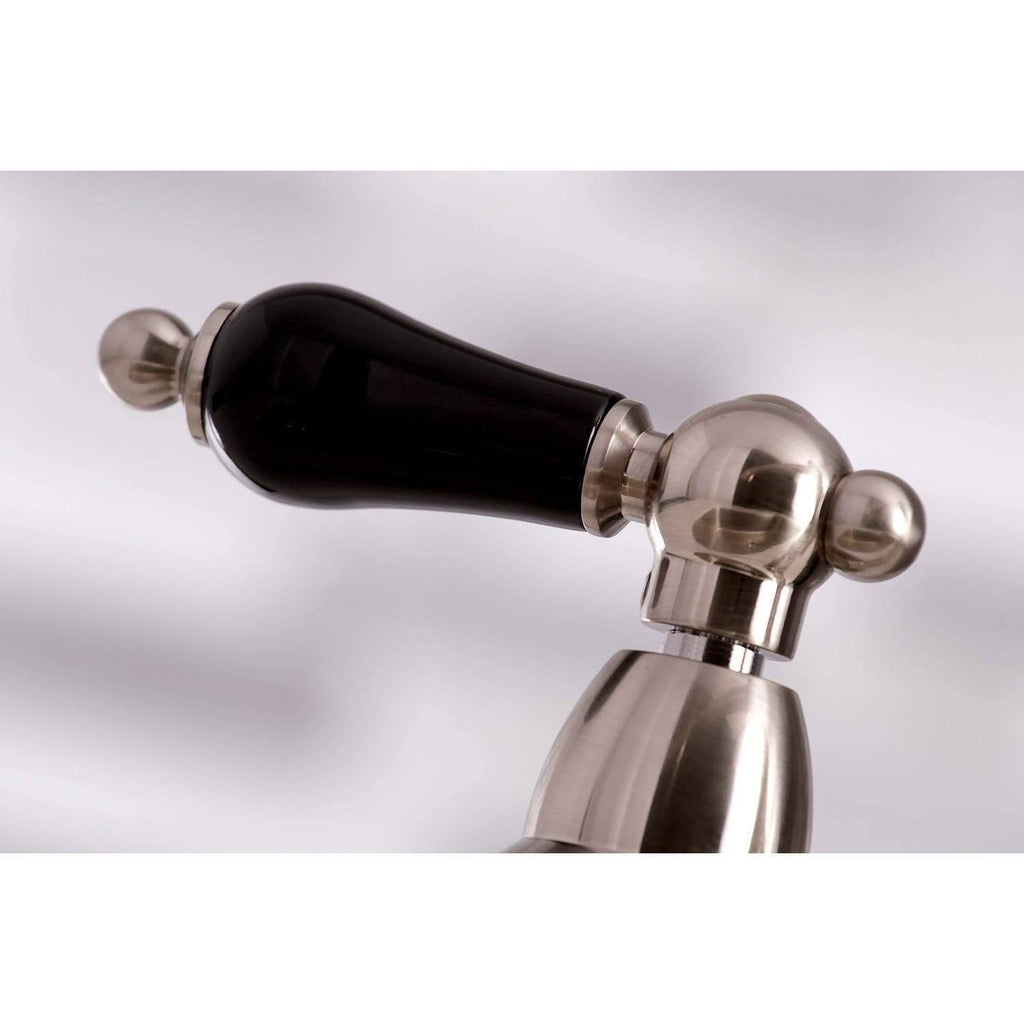 Bridge Kitchen Faucet with Brass Sprayer Matte Black I8459