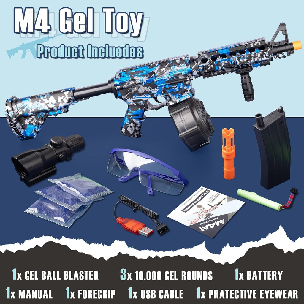 Blue Electric Gel Ball Blaster with Goggles L610