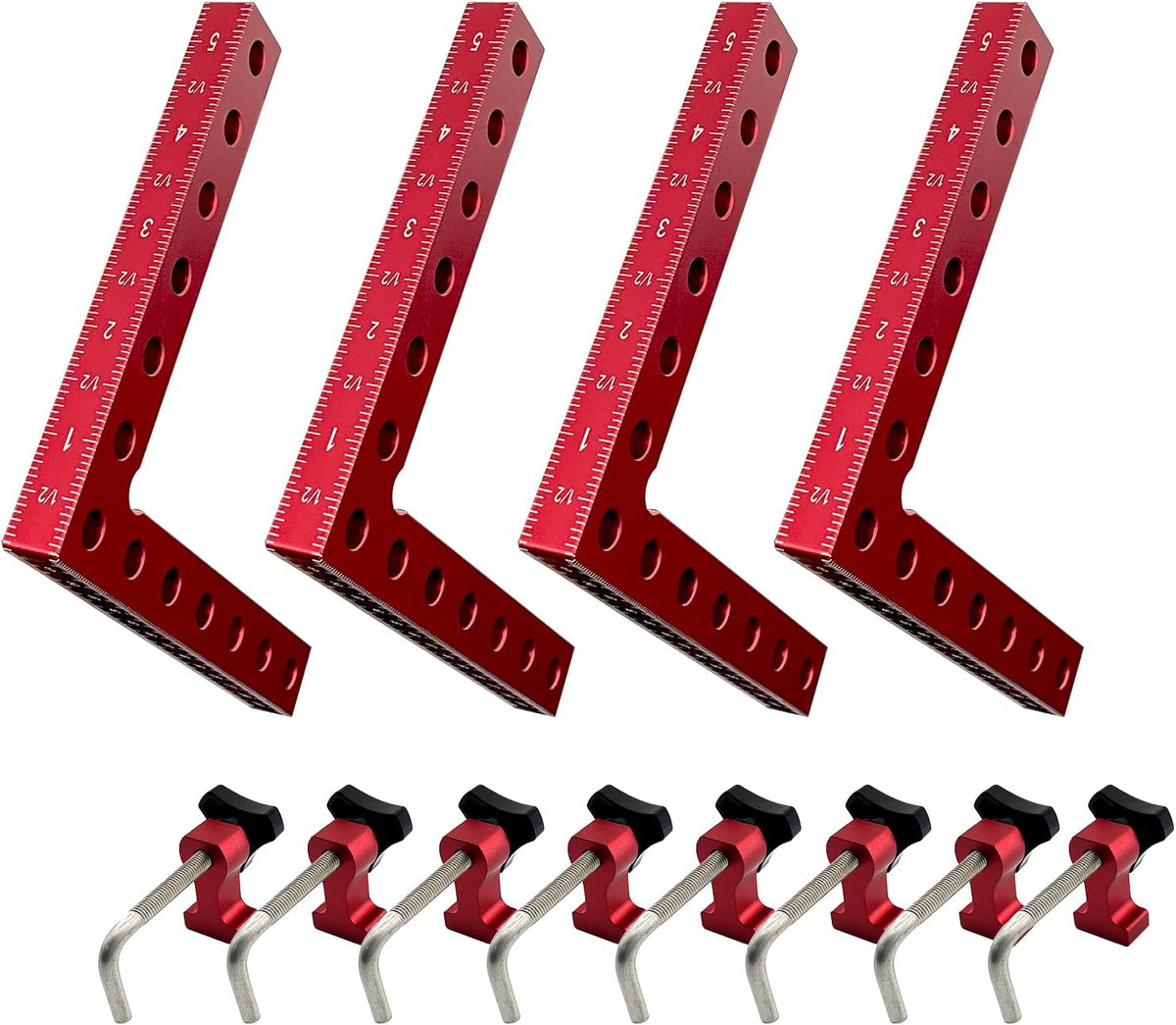 5.5 Aluminum Alloy Right Angle Clamps 4Pcs O80762