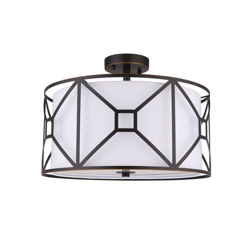 3-Light Semi-Flush Light with Embedded LED Q247749