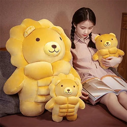 Brown 27.5 inch Cartoon Bear Plush Pillow E935