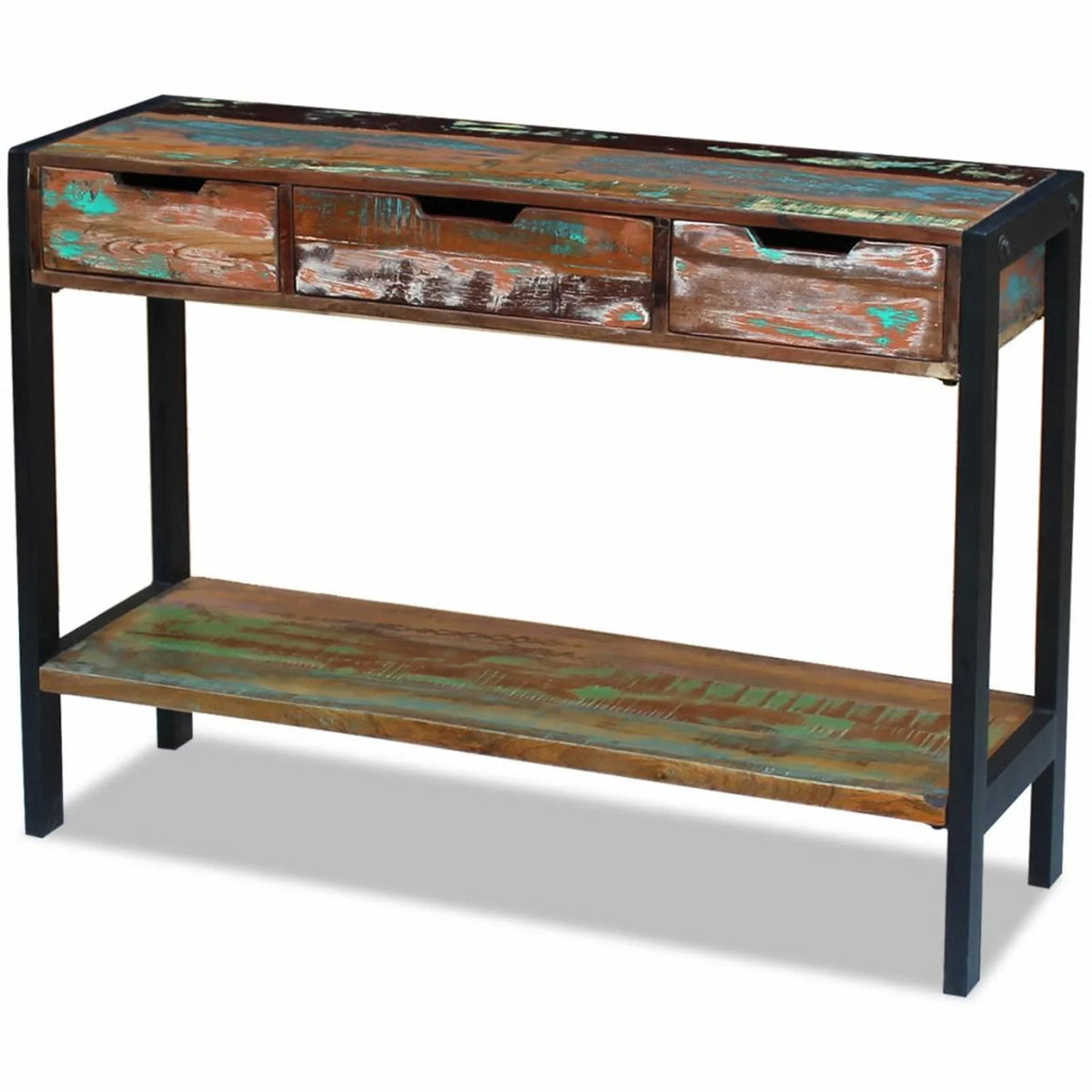 3 Drawer Solid Reclaimed Wood Sideboard W970771