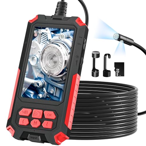 Endoscope Camera with Light, 32.8FT Industrial Borescope with 32GB Card N9793