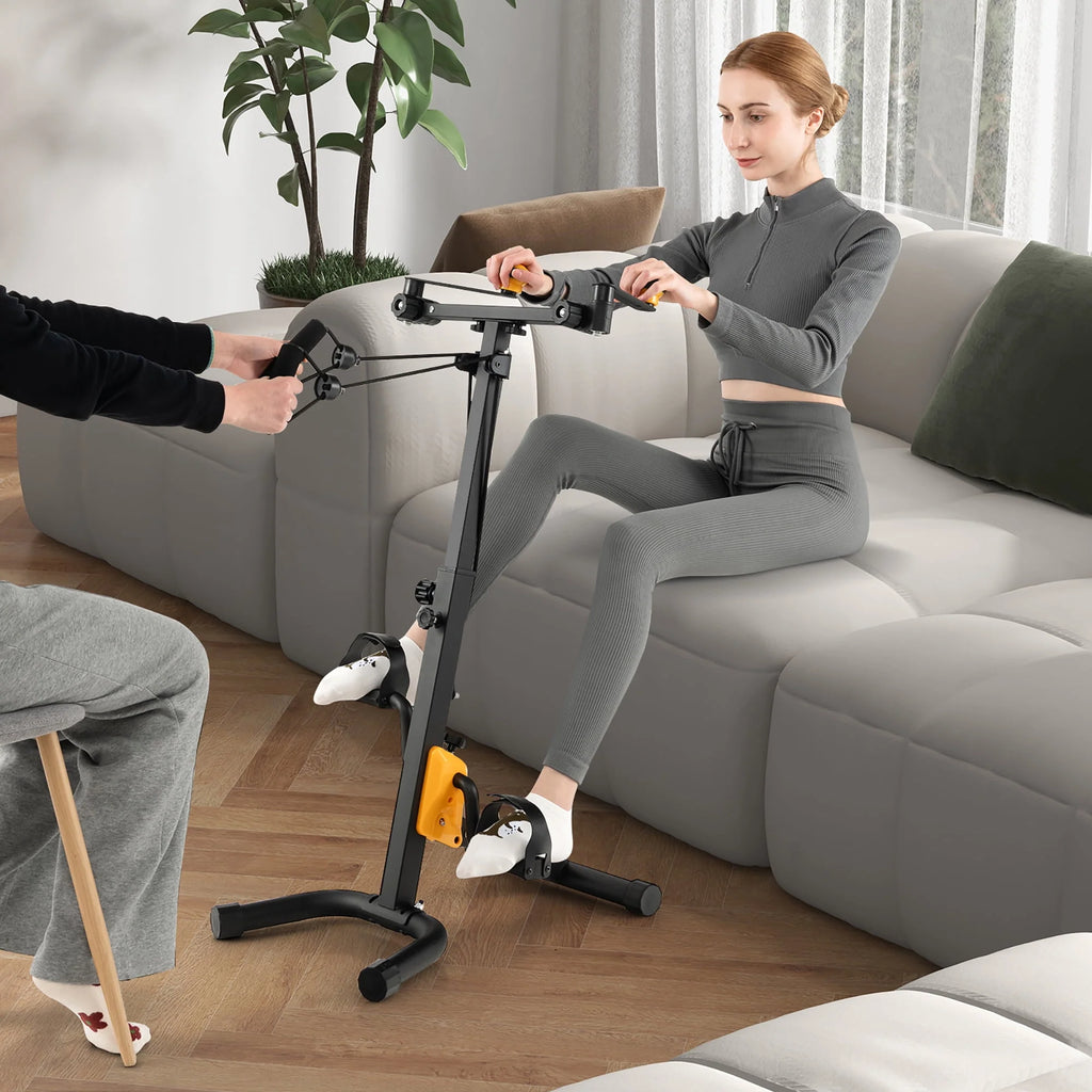 Folding Pedal Exercise Bike with Adjustable Resistance A9147