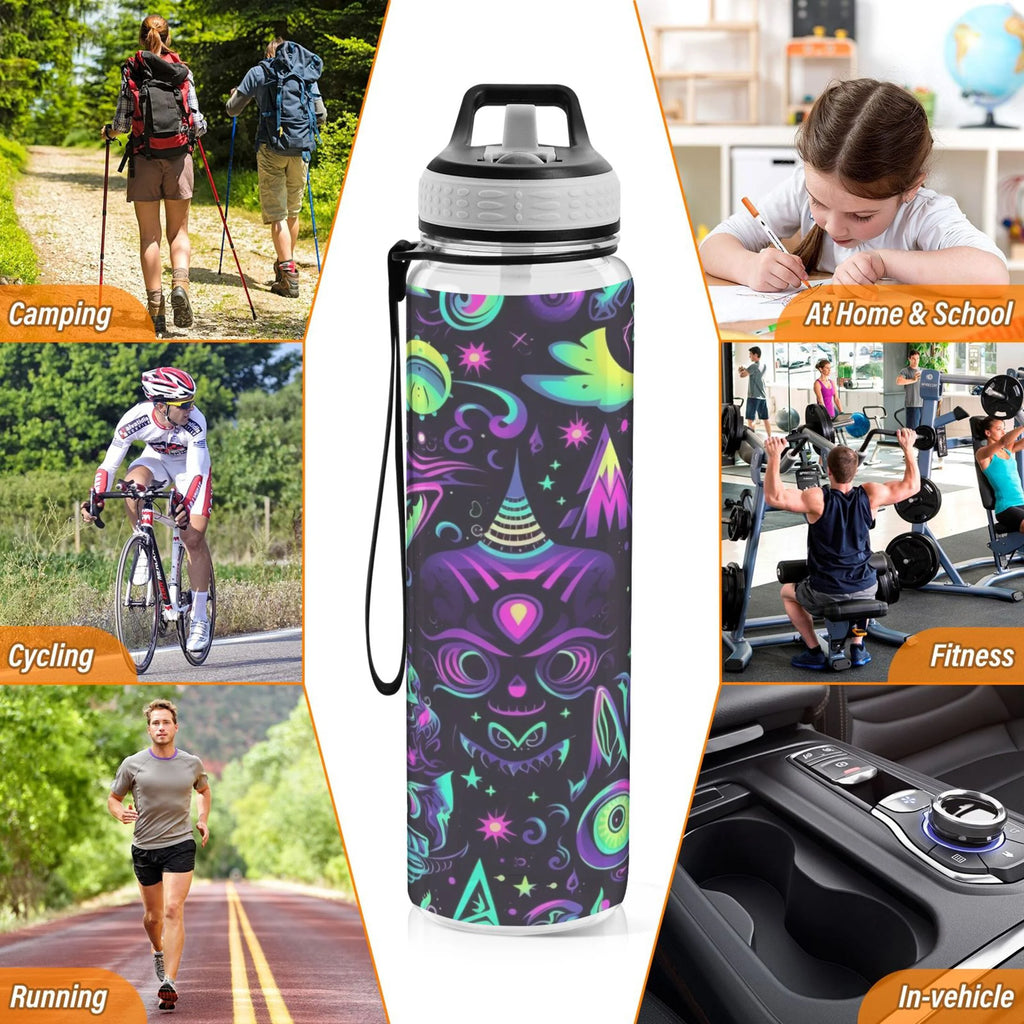 32oz Leakproof Tritan Sports Water Bottle with Straw D84967