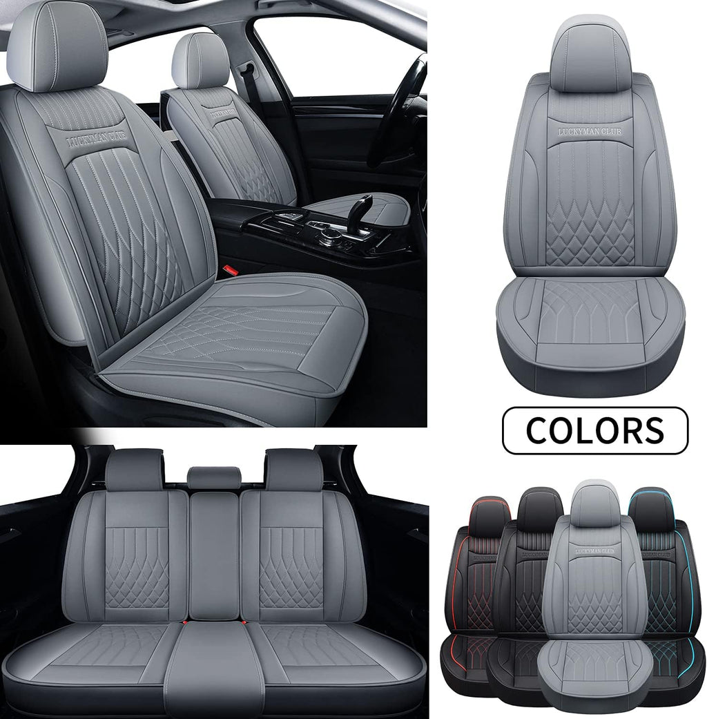 Universal Car Seat Covers Full Set Black/Red Q95827